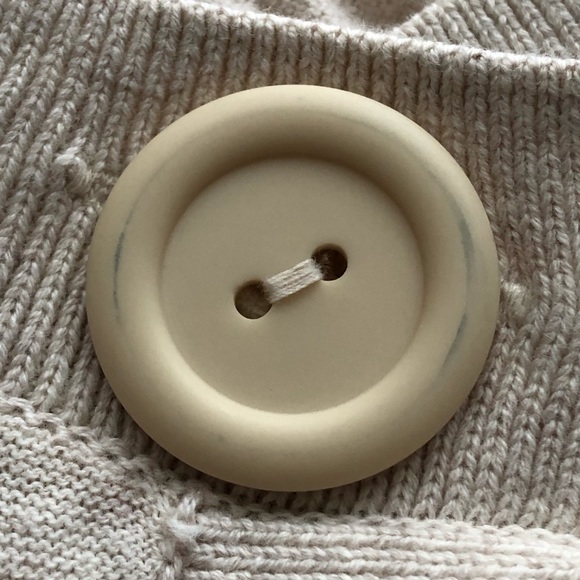 Elle 100% Cotton Cream Cropped Cardigan XS - Picture 11 of 16